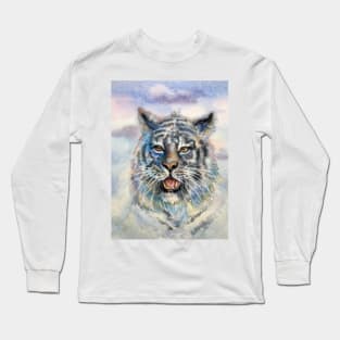 Blue Tiger Long Sleeve T-Shirt